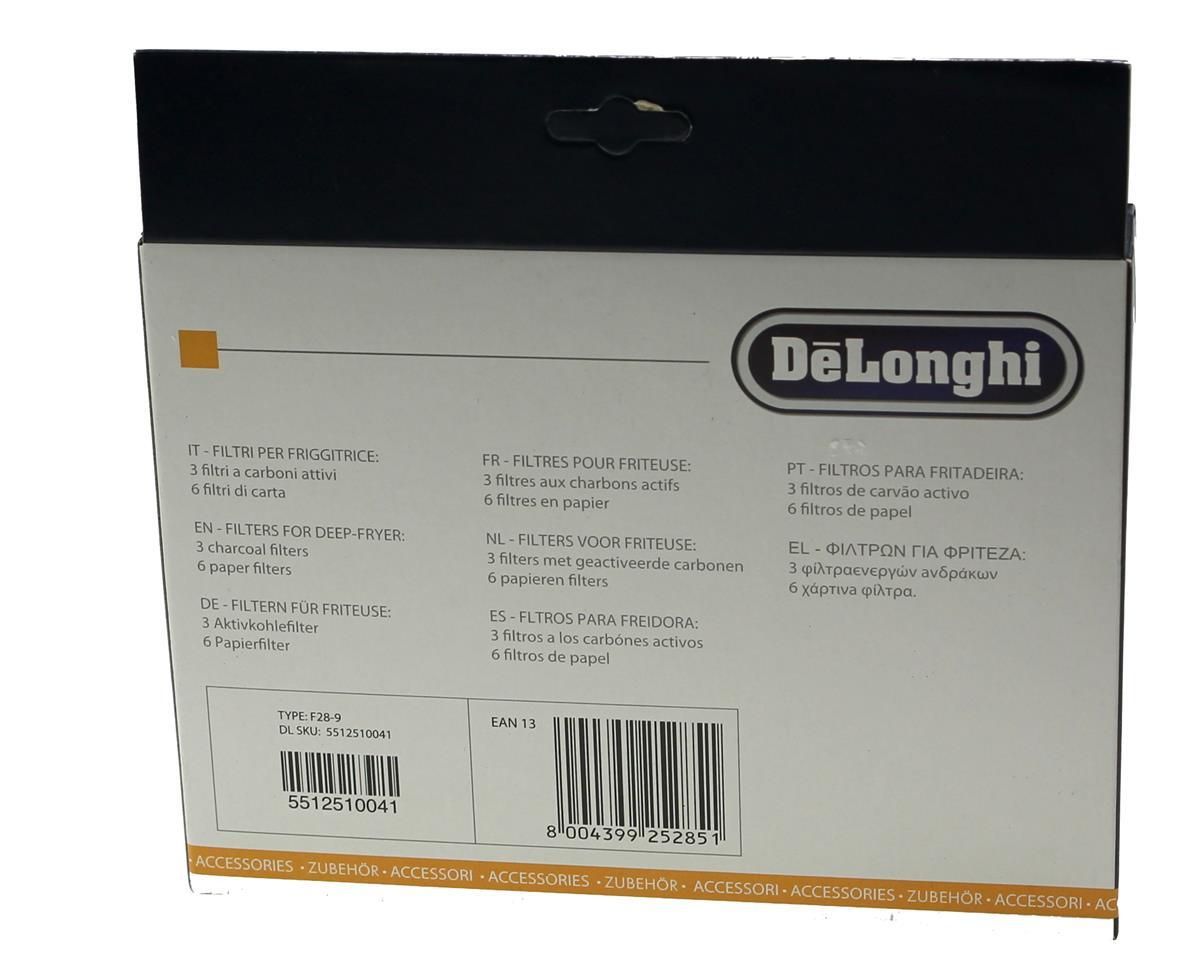Filtri Originali DeLonghi Per Friggitrici Serie F28/D28 - Confezione 6pz - Foto 4
