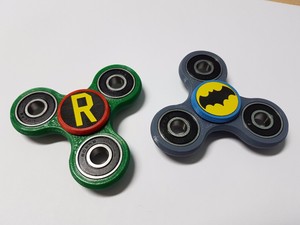 Spinner Fidget Toy Bearing Hand EDC Batman & Robin Retro 