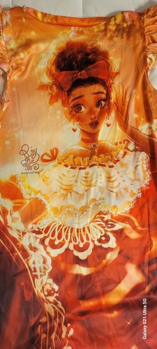 Disney's Encanto's Dolores Madrigal burnt orange nightgown size 5/6t - Picture 7 of 7