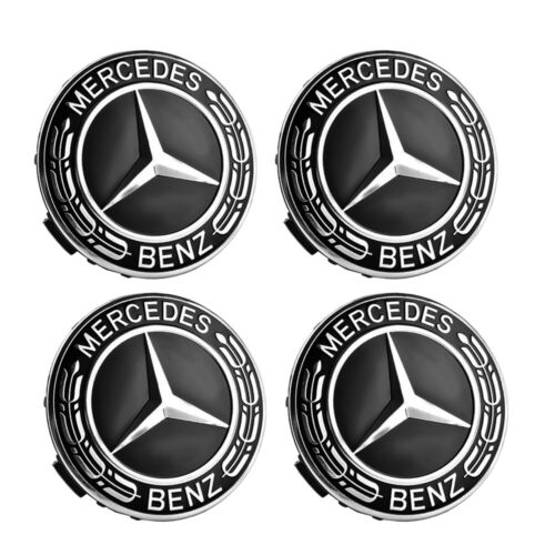 4x 75MM Für Mercedes Benz Nabendeckel Felgendeckel Radkappe Emblem DE+++ - Bild 5 von 5