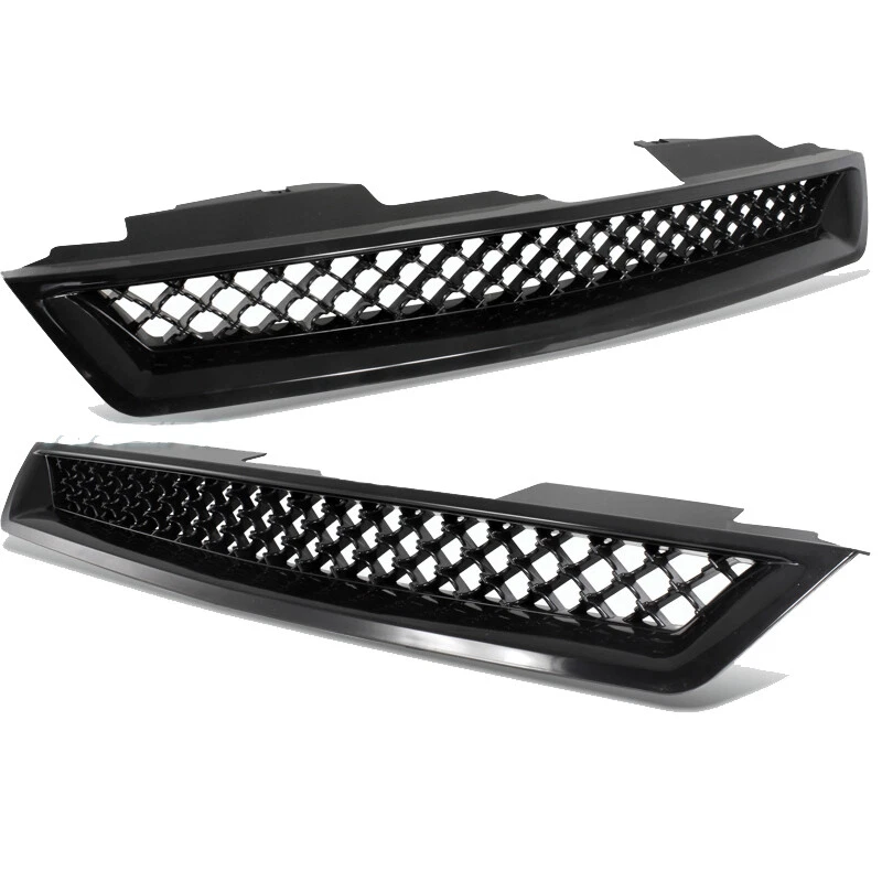Parrilla de malla para parachoques delantero Fit 1994 1995 1996 1997 Honda Accord negro tipo R Foto 3 de 4