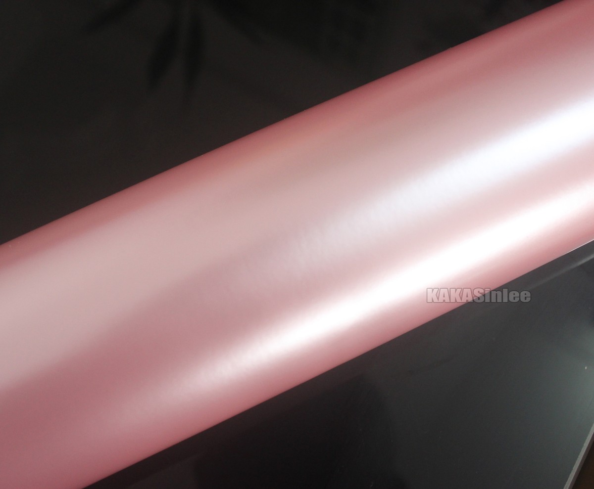 50FT Sakura Pink Full Car Wrap Satin Chrome Glitter Pearl