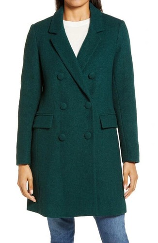 SAM EDELMAN Double Breasted Bouclé Coat 