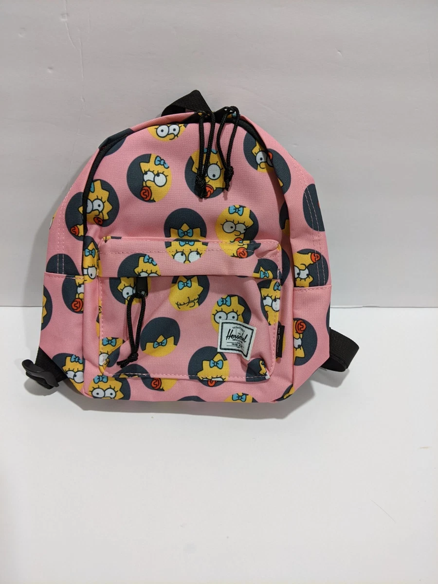 NWT Herschel Classic Mini Backpack Maggie Simpson pink 11 X 8 X4