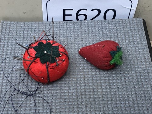 Vintage Tomato & Strawberry Pincushion Pin Cushion