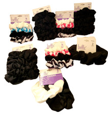 Lot of Fabric Hair Scrunchies Twisters Assorted Colors Sizes 34 pieces BELLE