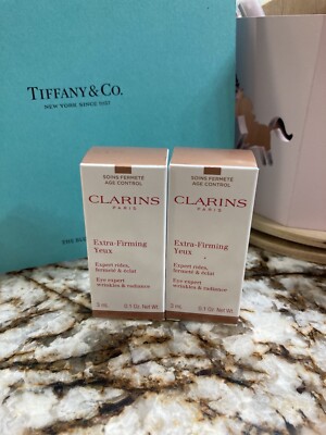 2xClarins Extra Firming Yeux Eye Expert Wrinkles Radiance Sample 3 mL =6 ml