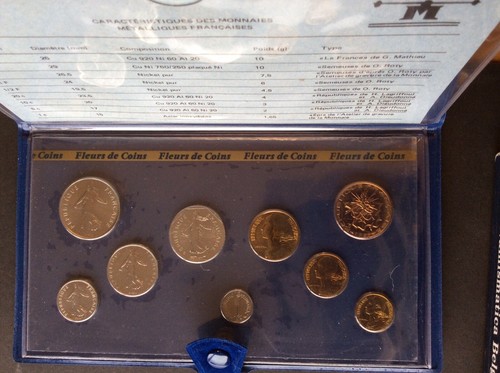 FRANCE - Superbe Coffret FDC 1981 - 5 monnaies émises en coffret uniquement (3) - Bild 2 von 3