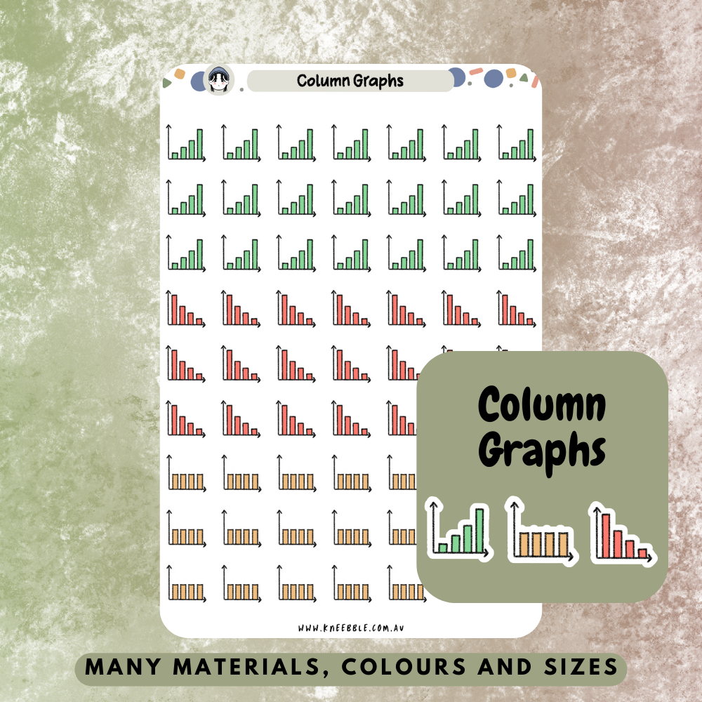 Column Graphs Planner Stickers