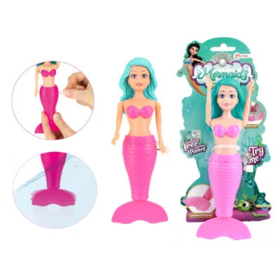 TOI-TOYS Schwimmende Meerjungfrau Puppe als Kinder Badespielzeug Baby ab 4 Jahren