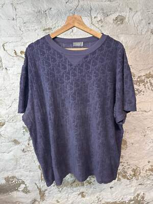 Dior Lavender Monogram Towel T-Shirt Sz XL | eBay