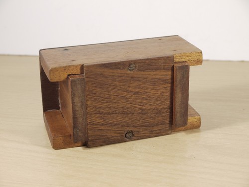 Caja de colección de dinero benéfico de madera vintage 7 cm x 13 cm - Imagen 7 de 15