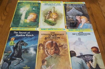 6 Nancy Drew Mystery Stories Hard Cover Books 5 9 22 46 53 54 Grosset & Dunlap