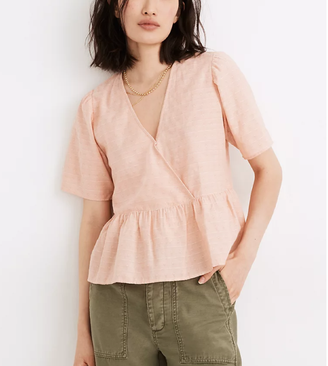 madewell peplum top