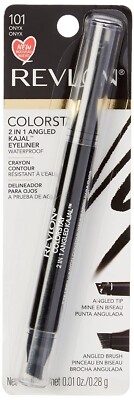 Revlon ColorStay 2 in 1 Angled Kajal Eyeliner, 101 ONYX Waterproof, BRAND NEW