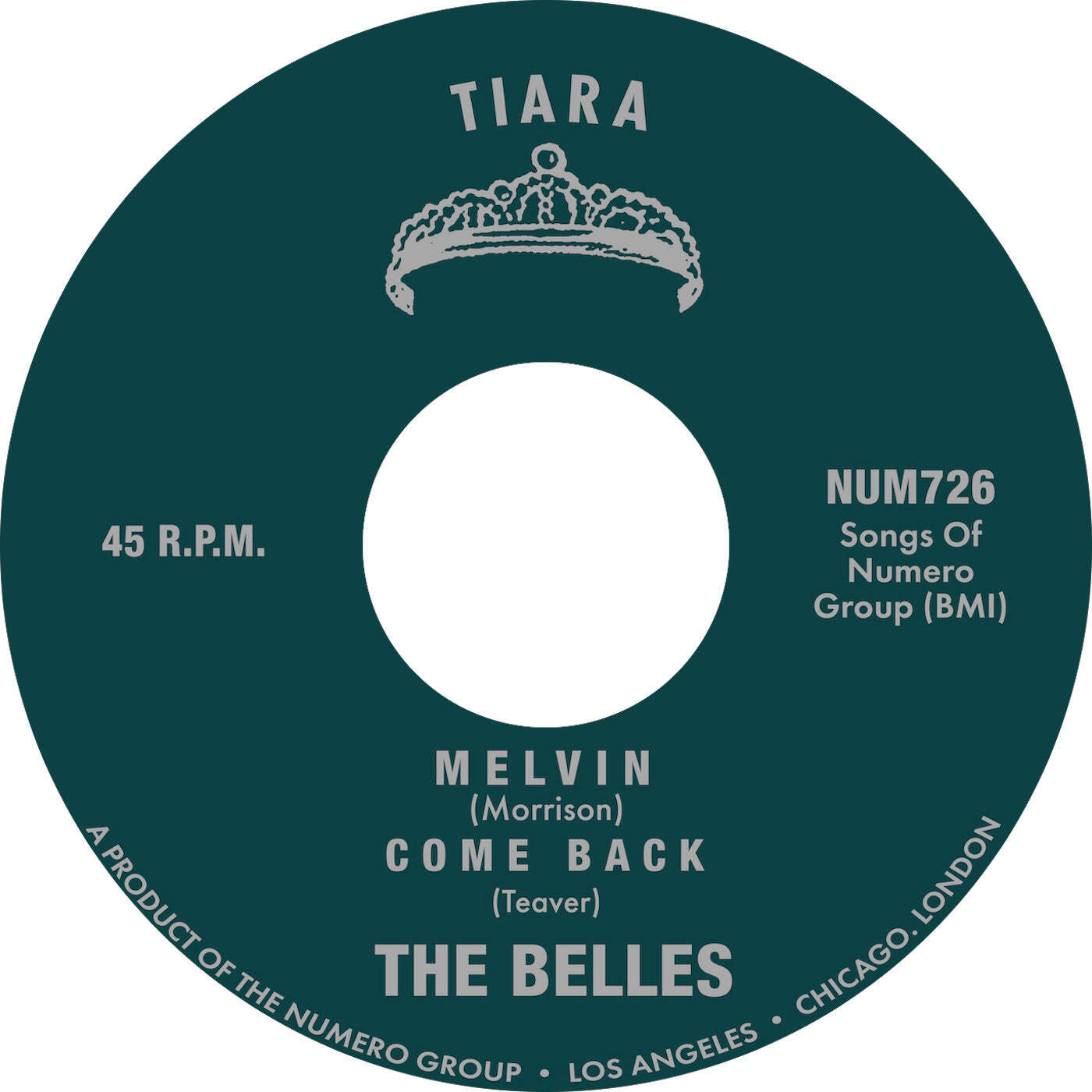 The Belles - Melvin b/w Come Back [Винил с голубым и белым мрамором] [7] НОВИНКА
