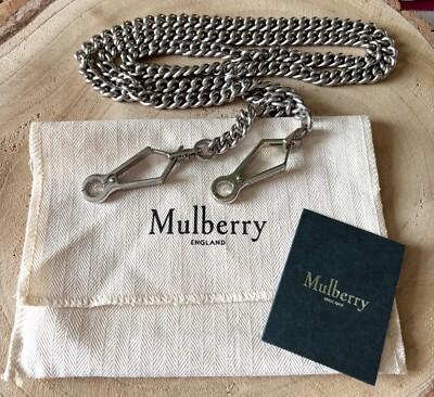 Mulberry   Silver BrasChain Bag Strap UVP 215£