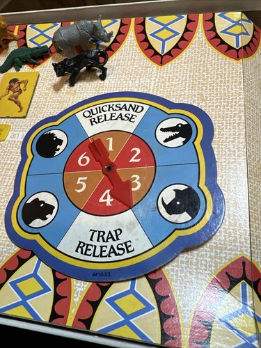 1984 Vintage Tarzan Board Game Milton Bradley MB With 3 D Animals Complete - Picture 9 of 24