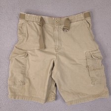 Vintage Old Navy Cargo Shorts Mens 36 Brown Belted Heavy Cotton Y2K 2003