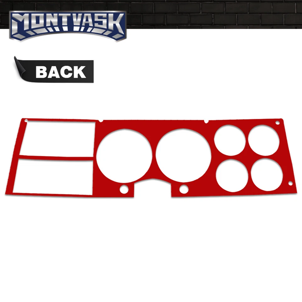 Instrument Panel Dash Bezel Aluminum Insert Fit For 1981-1987 Chevy/GMC Truck - Image 4 of 4