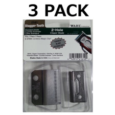 3 Wahl Stagger-Tooth 2-Hole Clipper Blade for 5 Star Cordless Magic Clip 2161