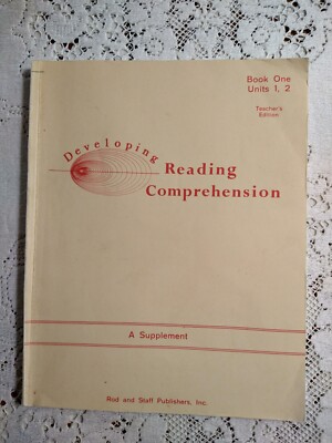 Developing Reading Comprehension Teachers Manual Book 1 Unit 1 2 Rod & Staff Pub