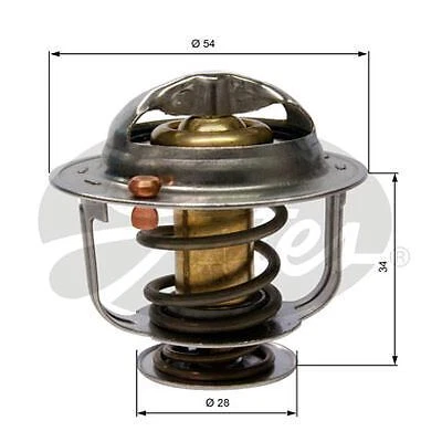 Puertas termostáticas TH31782G1 para DAIHATSU Sirion Cuore HONDA Civic Jazz HR-V 1,8 L Foto 3 de 3