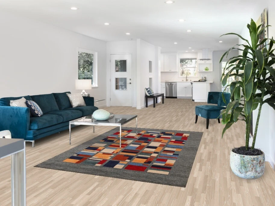 High-quality Modern Rug Wool Hand-tufted 5x8 ft - Image 2 of 4