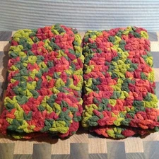 Handmade Crochet Wrist-Arm Warmers Fingerless Gloves Earth Tone Colors M1-1