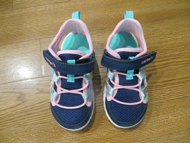 NEW CARTER'S GIRLS MONROE SANDALS NAVY PINK 4, 5, 7, 9, 11 $36 - Main Image