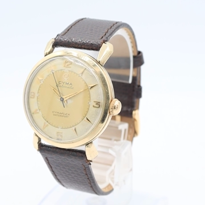 CYMA WATERSPORTS オートマチック アンティーク ヴィンテージ Vintage Cyma Cymaflex Watersport Men's Bumper Automatic Wristwatch