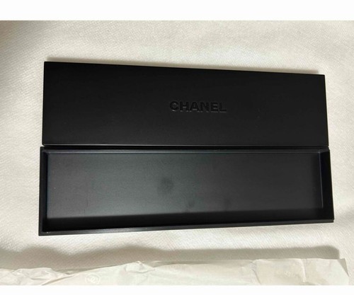 CHANEL Novelty Stationery pen case pencil ruler vip gift BLACK JAPAN New - Picture 6 of 6