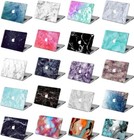 Marble Pattern Skin Rubberized Hard Case +Keyboard Cover For New Macbook Pro Air