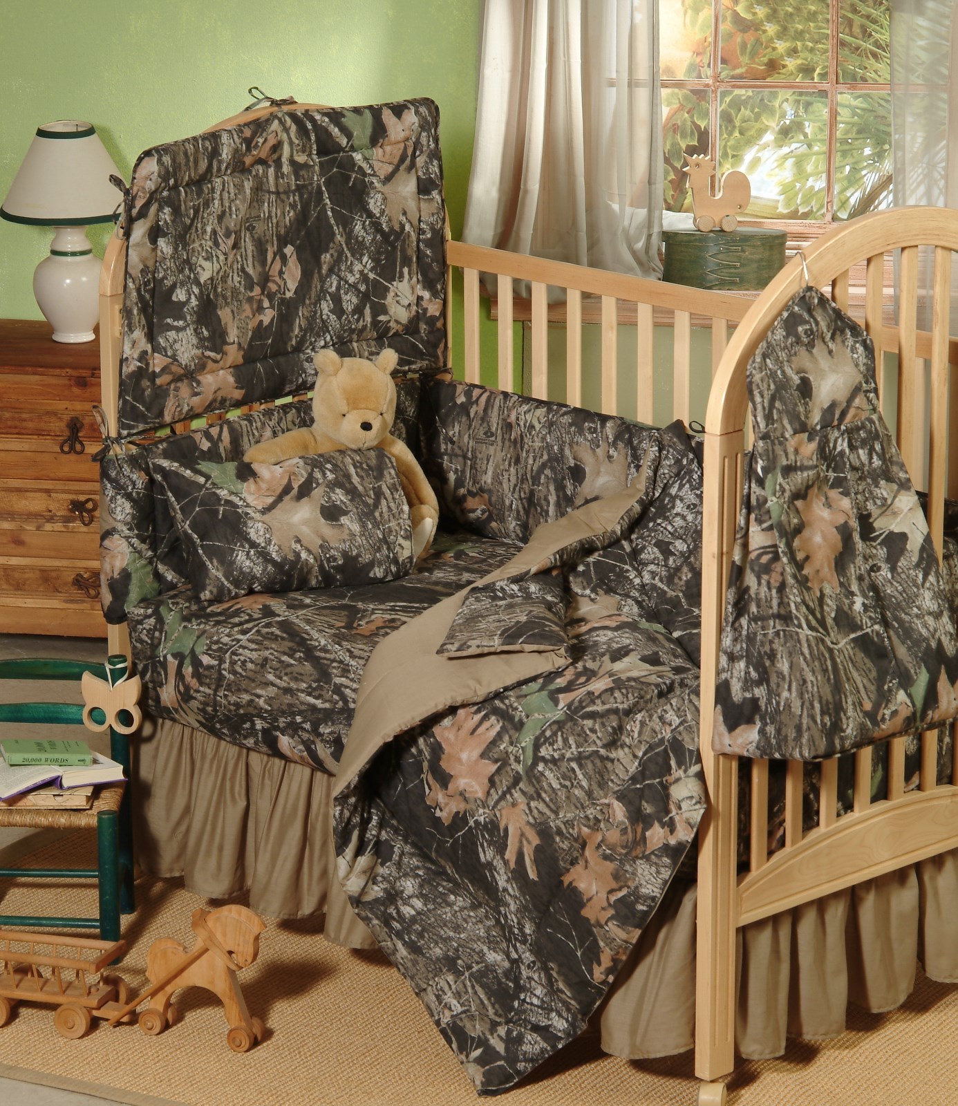camouflage crib bedding