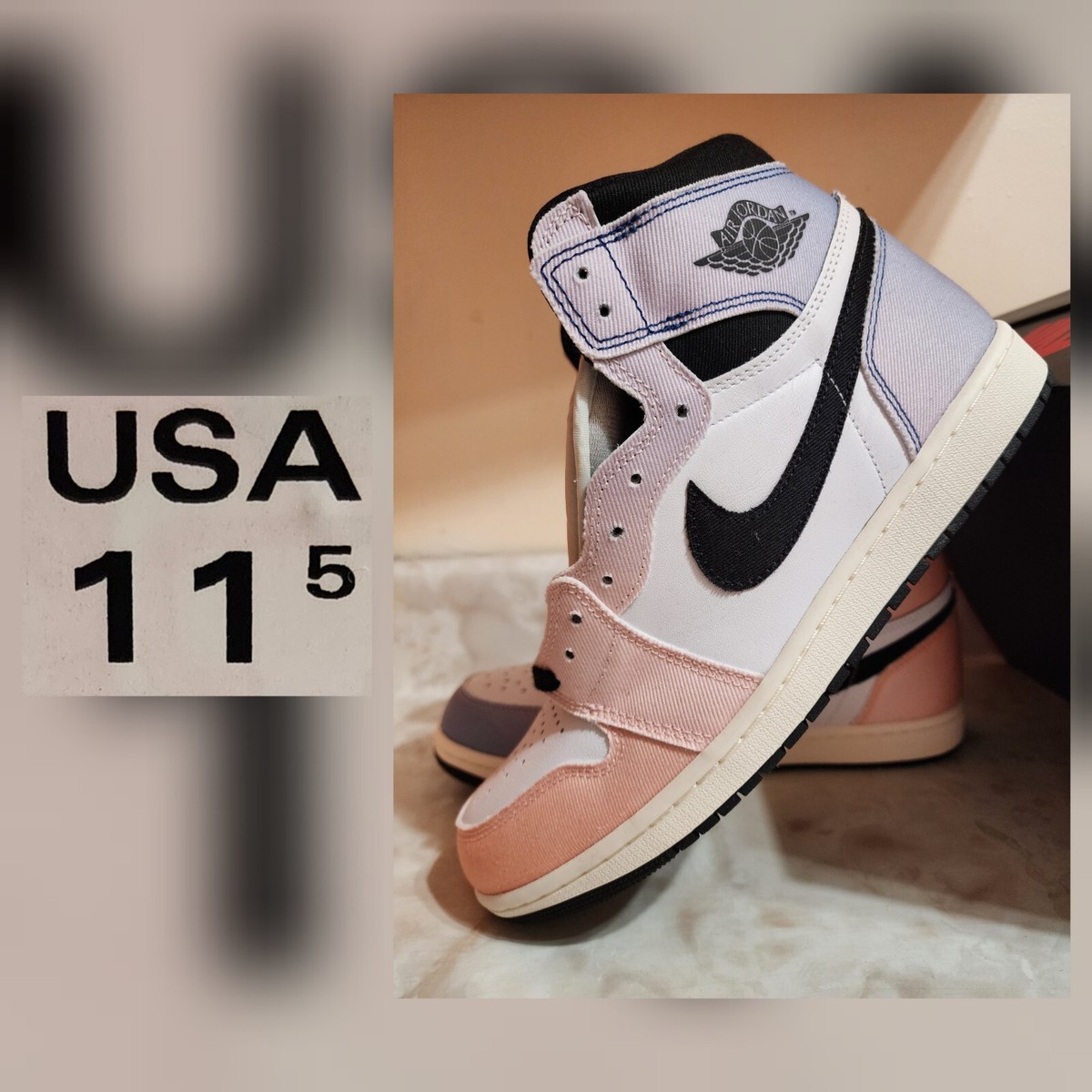 シューズ(男性用) Nike air jordan1 RETRO high wheat 27cm Nike Air Jordan 1 Retro High OG Yellow Ochre Men's & GS