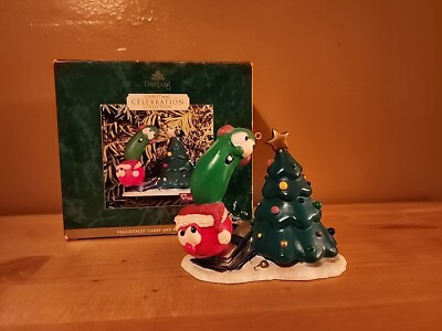 VeggieTales Bob the Tomato 19042 Larry The Cucumber Christmas Ornament  DaySpring