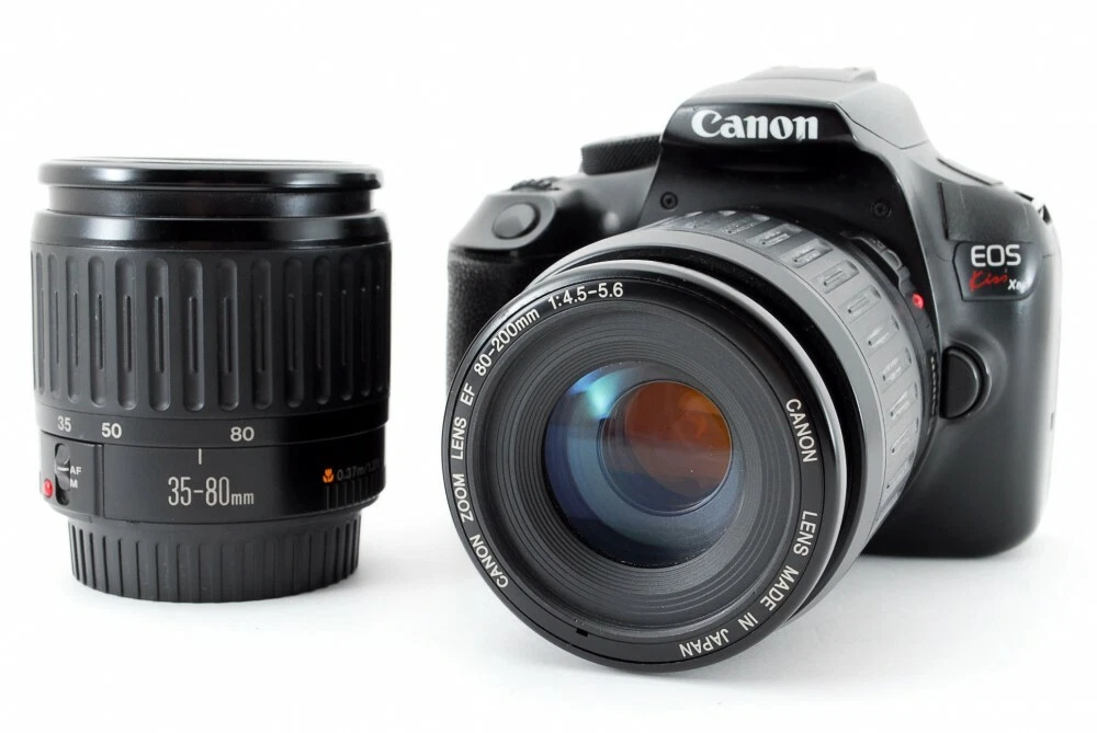 Canon EOS Rebel T6/1300D/Kiss X80 18.0MP 35-80/80-200mm [Exc w/SD Card [957]