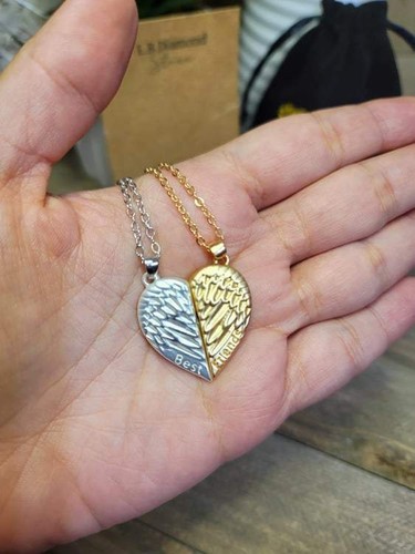 Best Friend necklace BFF Necklace, friendship Necklace, Set of 2 - Picture 5 of 6