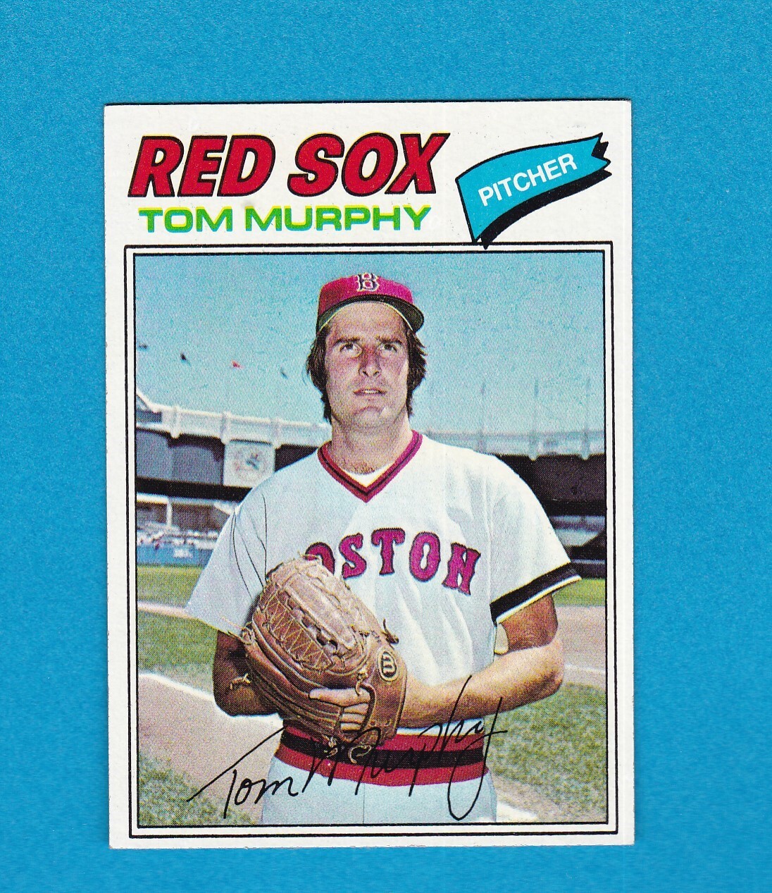 1977 TOPPS BASEBALL SET BREAK 396 TOM MURPHY RED SOX NM+