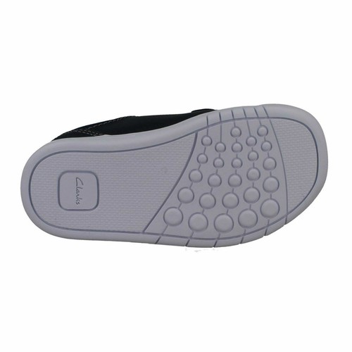 Niños CLARKS Esmeril Cielo Informal Azul Marino Rasgar Cinta Zapatos - Imagen 9 de 9