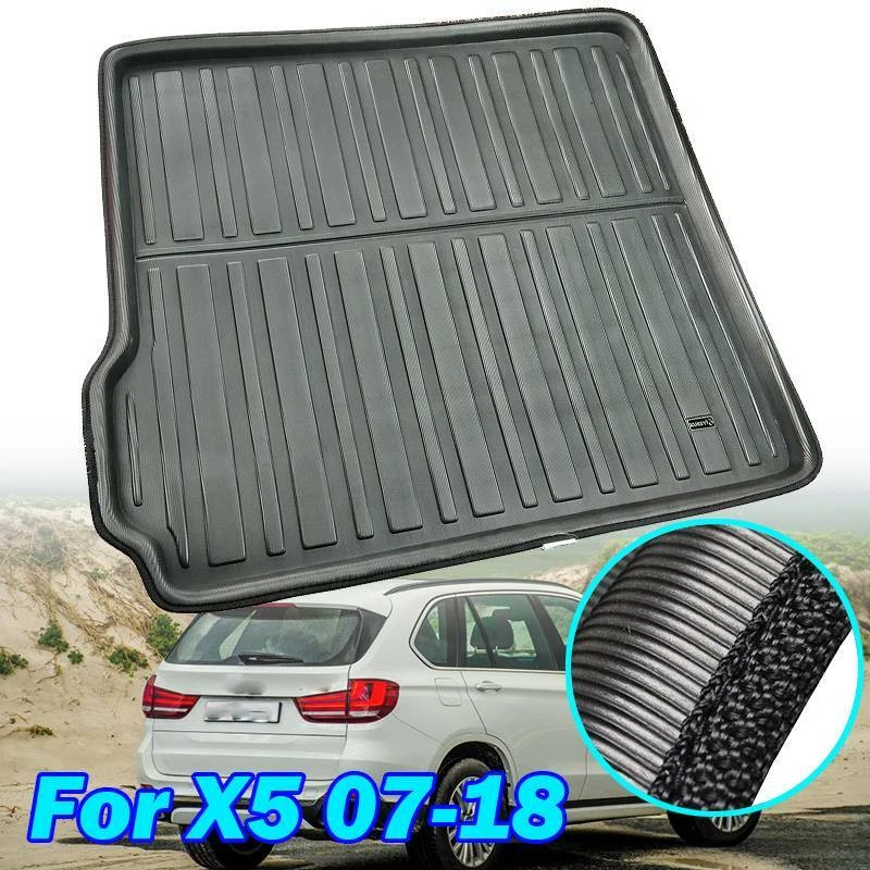 Rear Trunk Mat For BMW X5 E70 F15 2007 2017 Cargo Liner Boot Floor