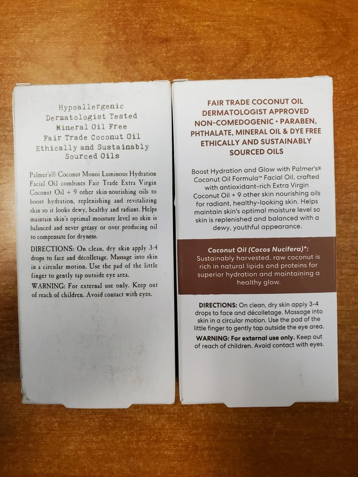 2 Pack: Palmers Coconut Oil Hydration Formula Facial Oil 1 oz. ea. (2387 R6P4) - Image 3 of 4