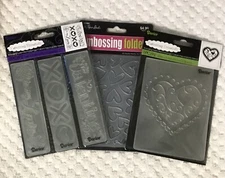2 Darice Embossing Essential Folders 1 Paper Studio Valentine Love Heart Borders