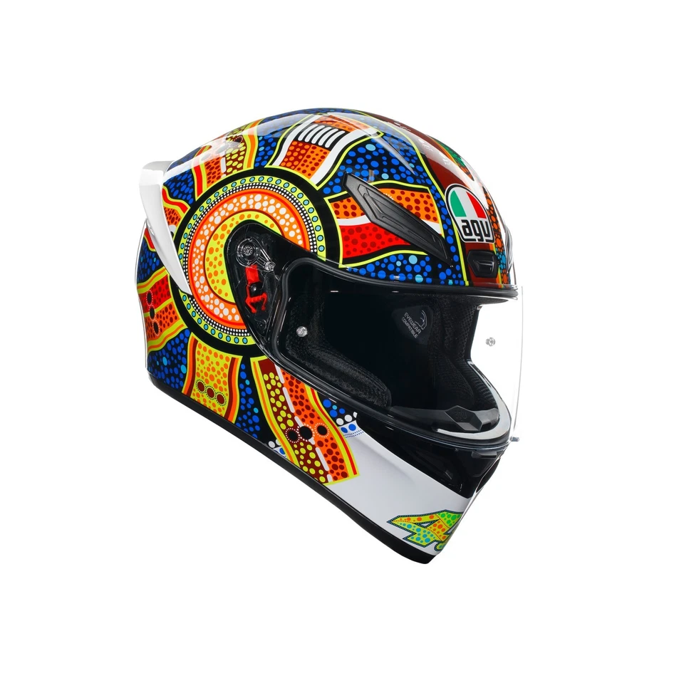 AGV K1 S Dreamtime Intégral (Blanc / Bleu/Rouge/Jaune ) Couleur: Taille: XS (53) - Photo 1/4