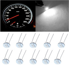 10pcs 4.7mm White 3smd Led Bulbs For Gm Chevy Instrument Cluster Climate Control