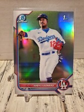 NON AUTO 2022 Bowman Chrome 1st Eddys Leonard Refractor 50/499 Dodgers ROOKIE RC
