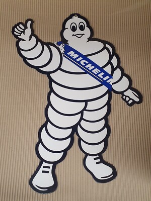 Plaque en métal Michelin le nouveau pneu moto antidérapant