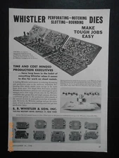 1945 S.B. Whistler & Son Buffalo NY Dies AD Apex Machine & Tool CO Dayton OHIO