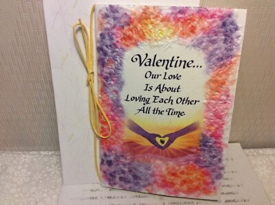 VALENTINE BLUE MOUNTAIN CARD New w/Envelope ''OUR LOVE IS ABOUT LOVING EACH OTHER
