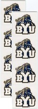 BYU Brigham Young University Cougars 8/pk NCAA Logo Scrapbook Stickers